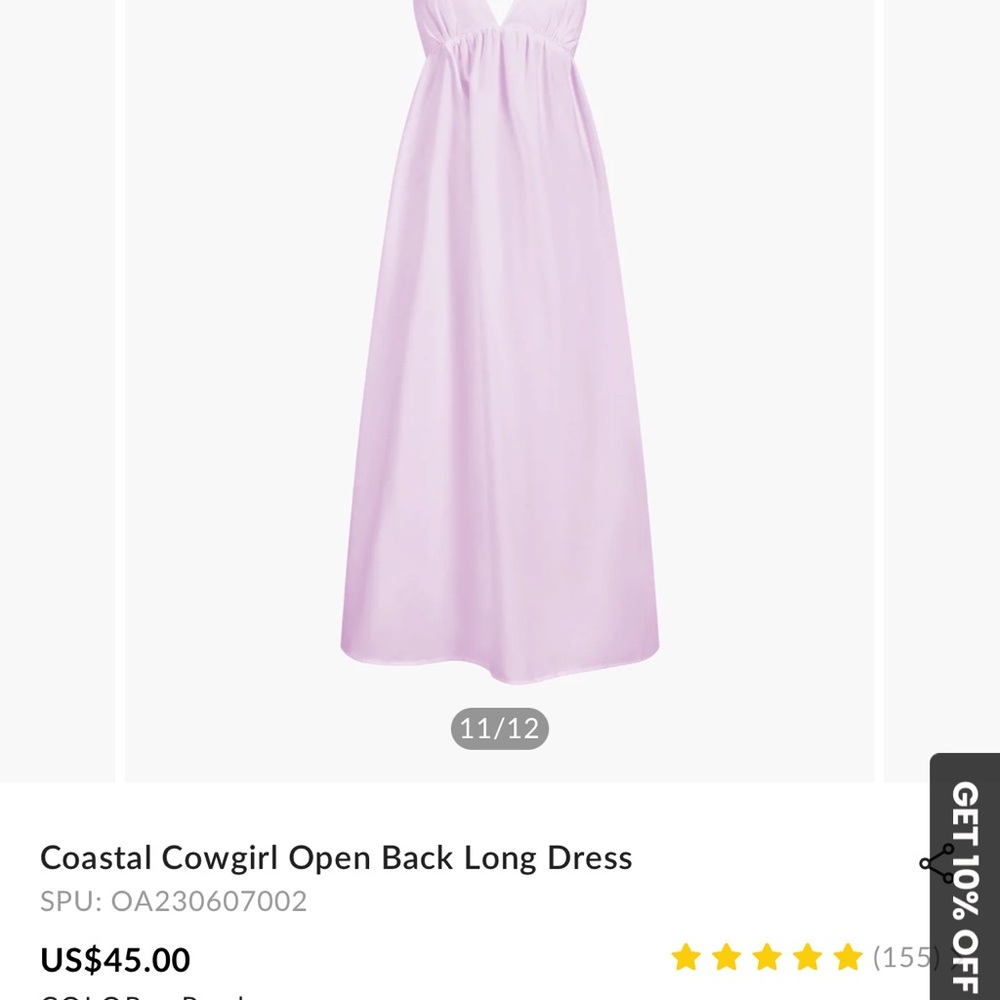 Commense Lavender Spaghetti-Strap Maxi Dress - Picture 10 of 10